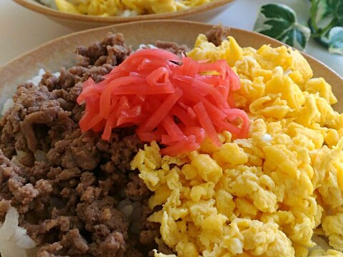 レンジで簡単☆そぼろ丼